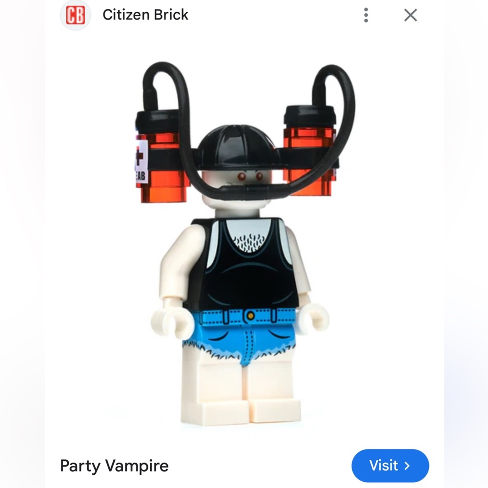 New Citizen Brick ‘Party Vampire’ Minifigure Chicago Brick World 2025 *SOLD OUT*